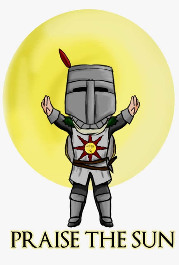 Solaire Of Astora In His Iconic Pose Wallpaper
