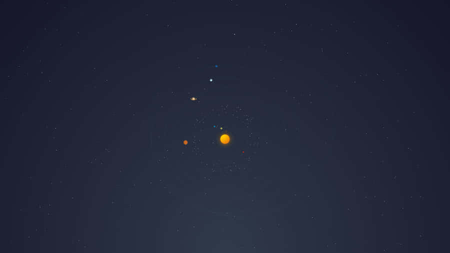 Solar System Minute Illustration Wallpaper