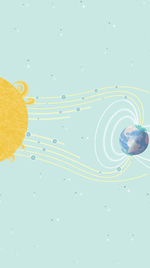Solar Wind Earth Interaction Wallpaper