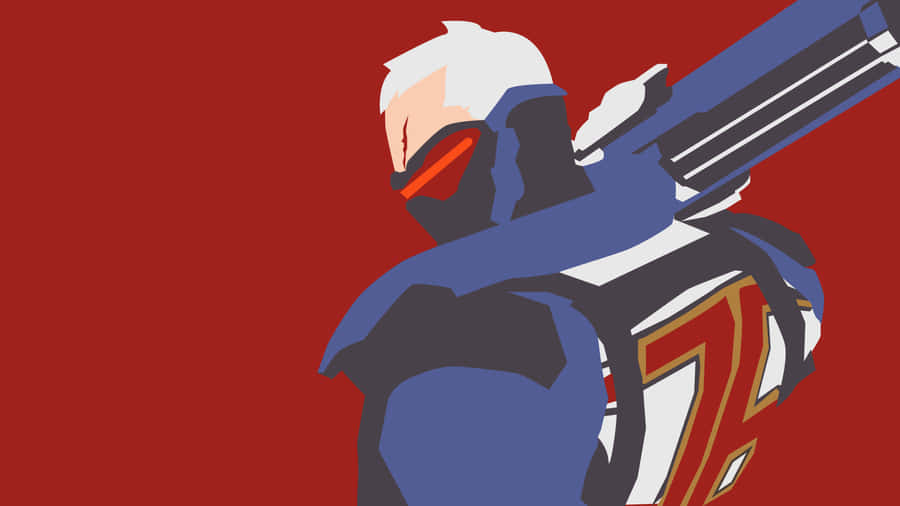 Soldier 76 In Action Wallpaper