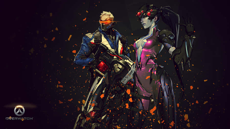 Soldier 76 In Action Wallpaper