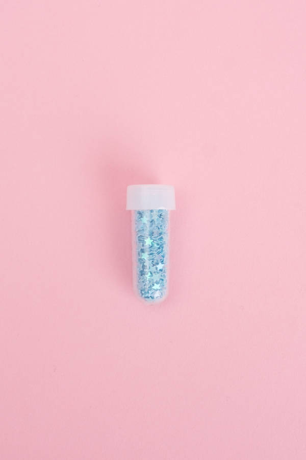 Solid Pastel Color Blue Stars Wallpaper