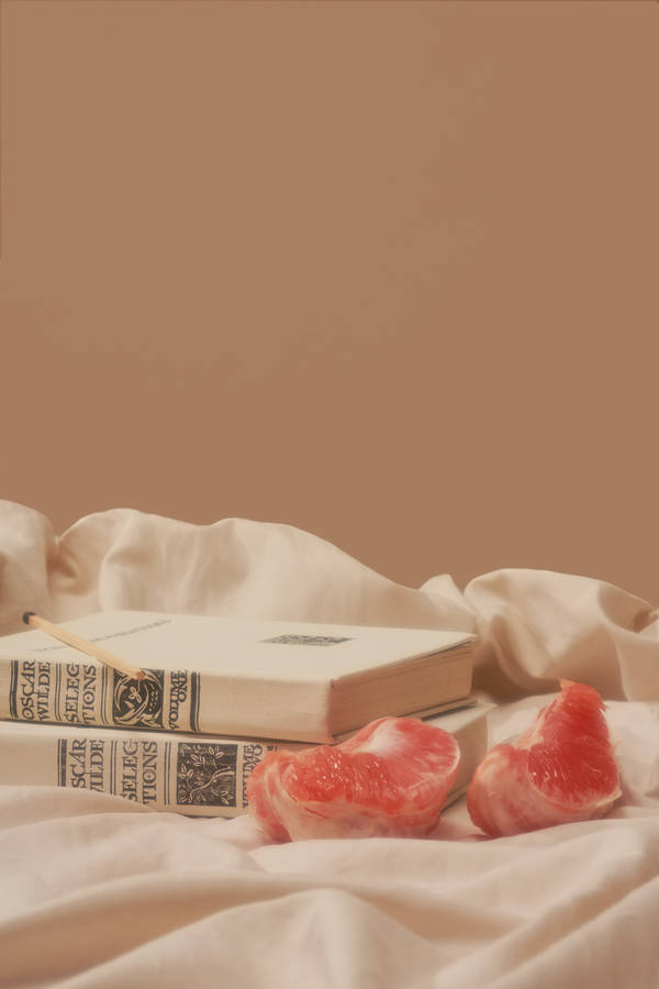 Solid Pastel Color Pink Fruit Wallpaper