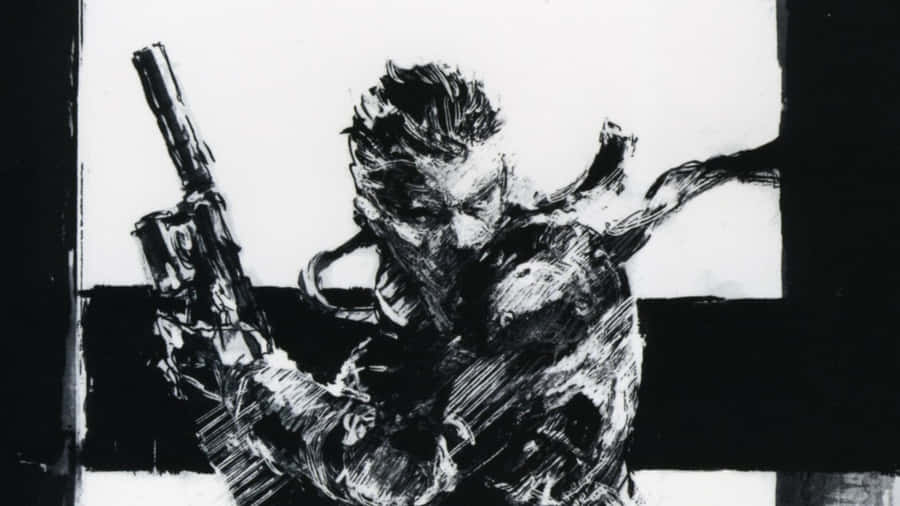 Solid Snake, The War Hero And Skilled Sniper Wallpaper