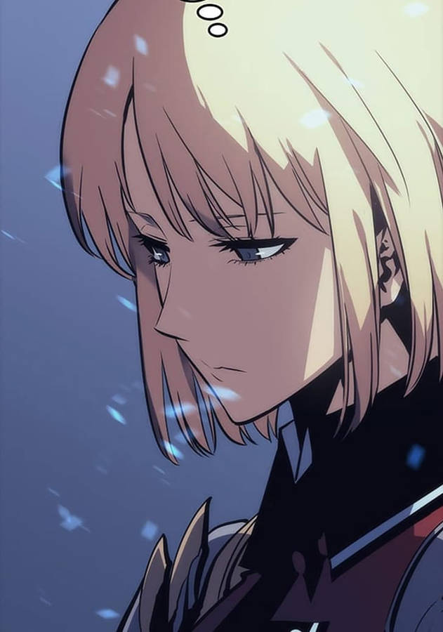 Solo Leveling Closed Up Hea-in Wallpaper