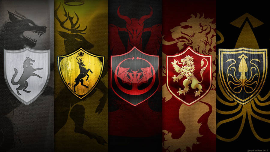 Some Of The Great Houses Of Westeros Wallpaper