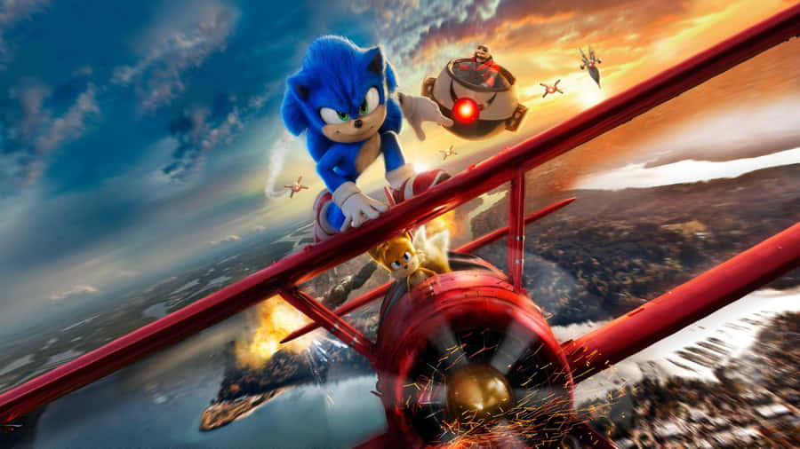 Sonic Adventure 2 Aerial Battle Wallpaper