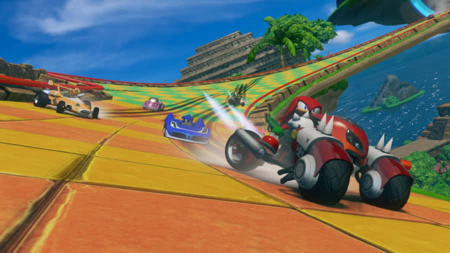 Sonic And All-stars Racing Transformed Action-packed Race Wallpaper