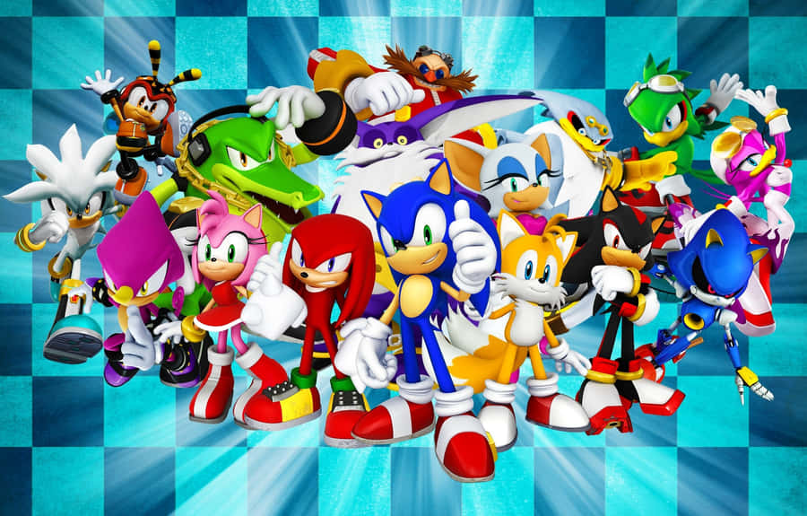Sonic And Friends Assemble For An Epic Adventure Wallpaper