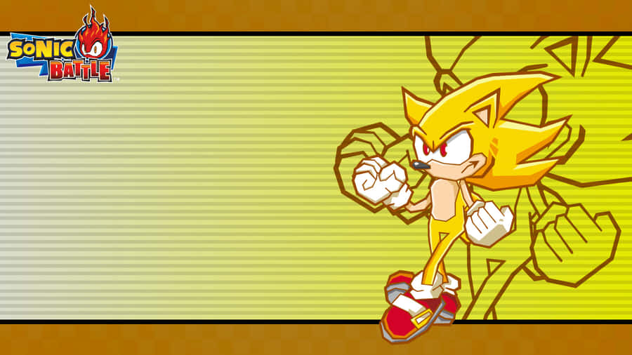 Sonic Battle Super Sonic Readyfor Action Wallpaper