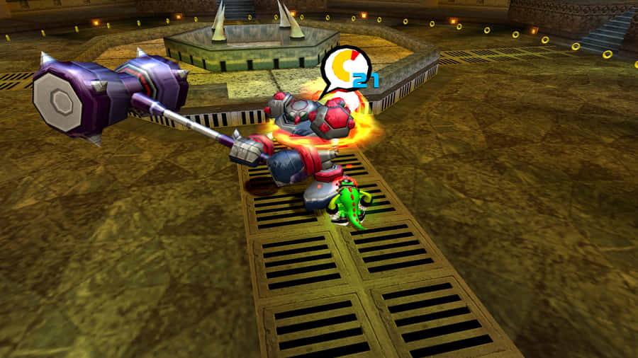 Sonic Exploring The Eerie Mystic Mansion Wallpaper