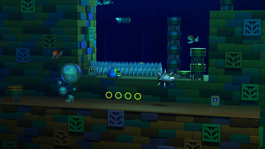 Sonic Exploring The Hydrocity Zone Wallpaper