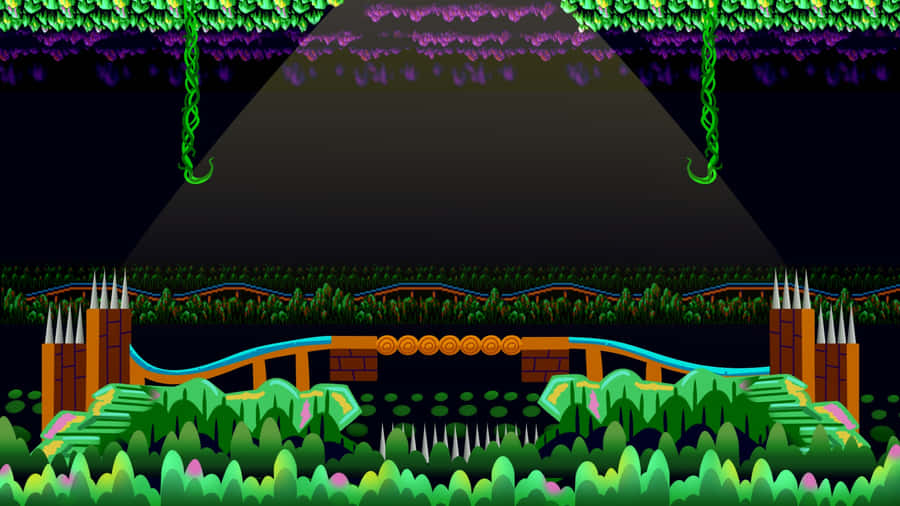 Sonic Exploring The Mesmerizing Mystic Cave Zone Wallpaper