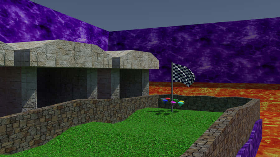 Sonic_ Marble_ Zone_ Finish_ Line Wallpaper