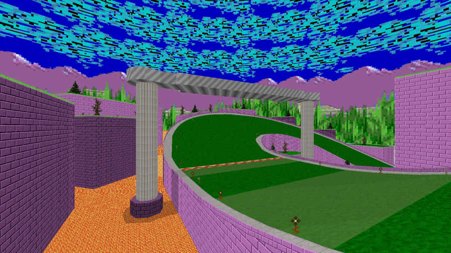 Sonic_ Marble_ Zone_ Level Wallpaper