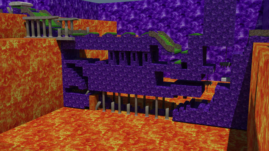 Sonic_ Marble_ Zone_ Level_ Design Wallpaper