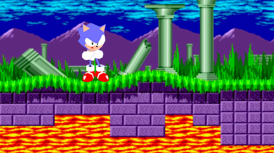 Sonic_ Marble_ Zone_ Level Wallpaper
