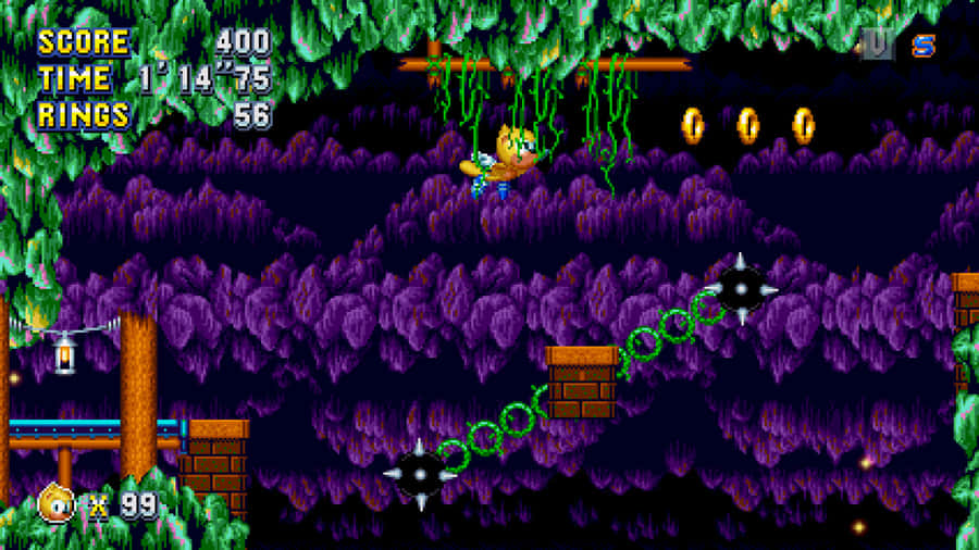 Sonic_ Mystic_ Cave_ Zone_ Gameplay Wallpaper