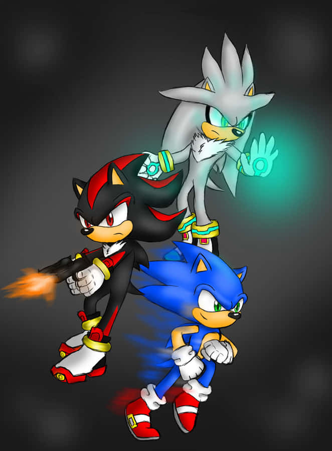 Sonic_ Shadow_ Silver_ Team_ Up Wallpaper