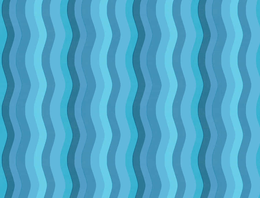 Soothing Blue Waves Pattern Wallpaper