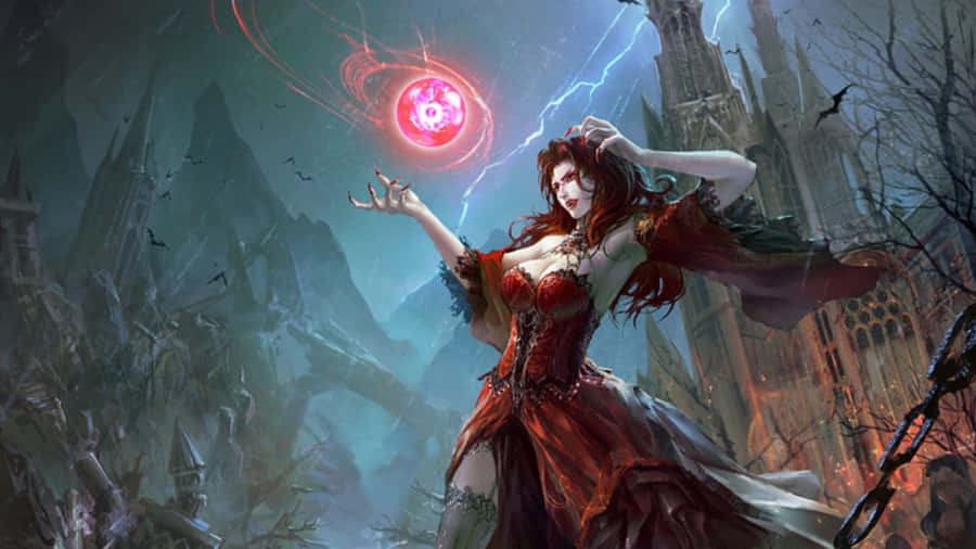 Sorceress_ Summoning_ Power.jpg Wallpaper