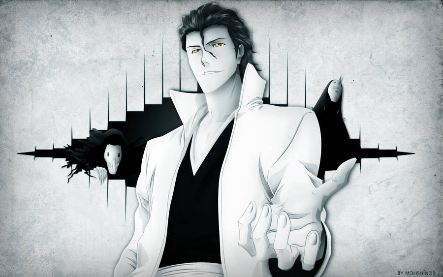 Sosuke Aizen Black And White Hand Wallpaper