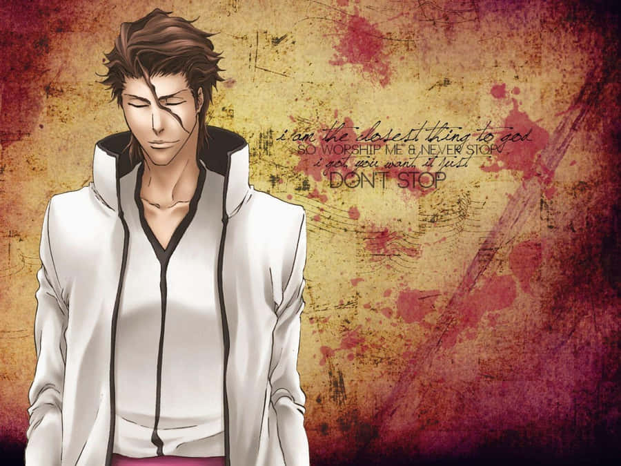 Sosuke Aizen Plots His Next Devious Plan Wallpaper