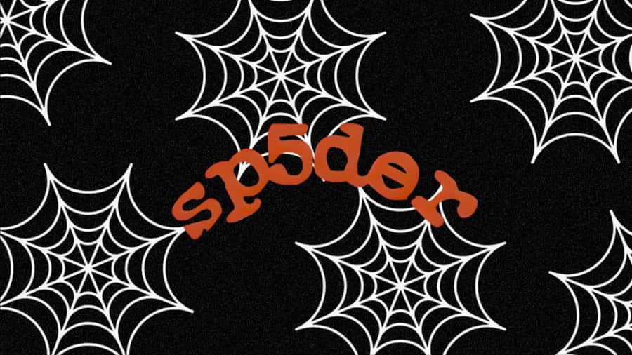 Sp5der Logo With Webs Wallpaper