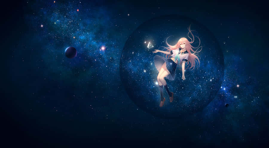Space Anime Futuristic Wallpaper
