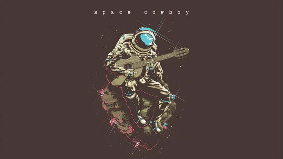 Space Cowboy Astronaut Wallpaper
