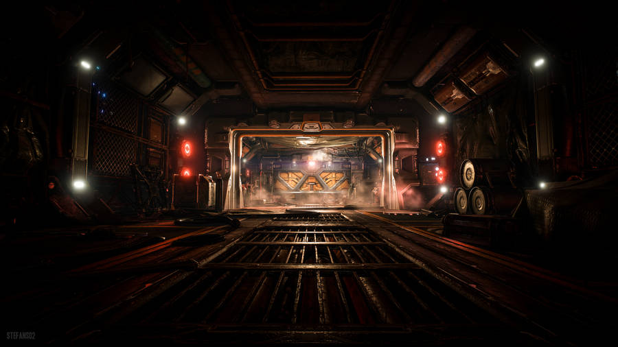 Spaceship Interior Doom 4k Wallpaper