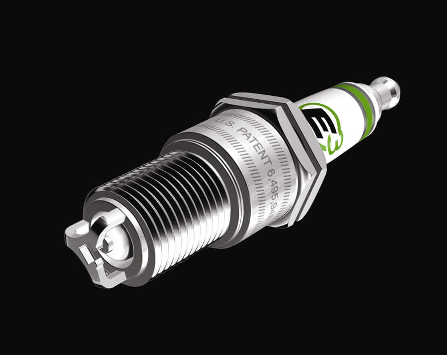 Spark Plug Metal Black Background Wallpaper
