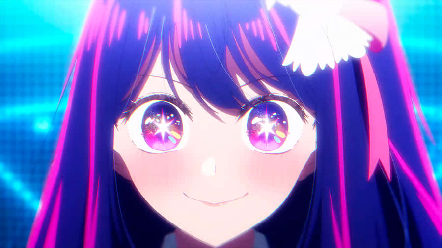 Sparkling Eyes Anime Character Ai Hoshino Wallpaper