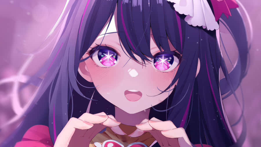 Sparkling Eyes Anime Girl Wallpaper