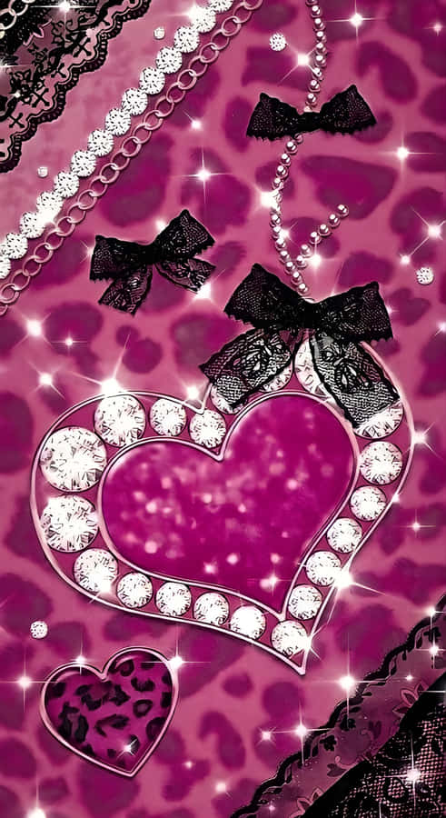 Sparkling Heart Accessories Wallpaper