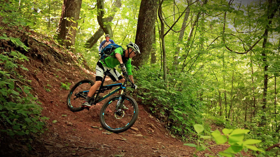Specialized Mountain Bike Going Down Wallpaper