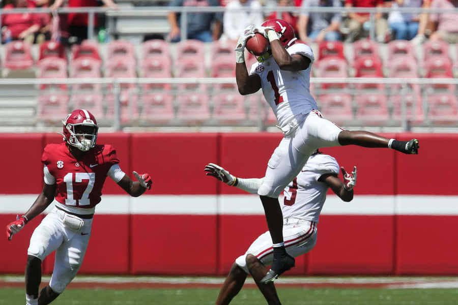 Spectacular Football Catch Wallpaper