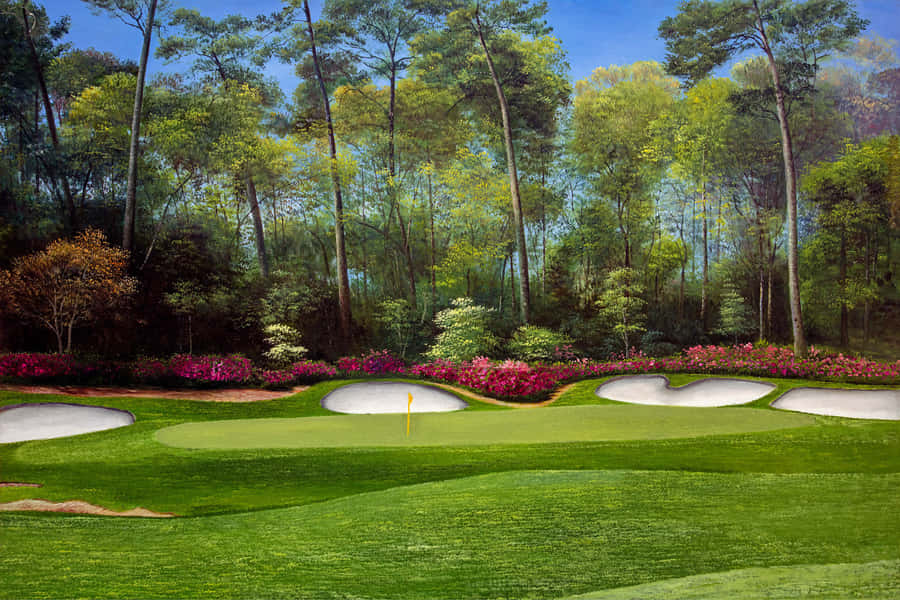 Spectacular Igolf Course At Augusta National Wallpaper