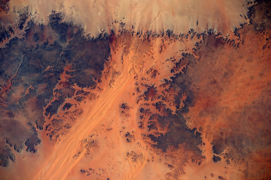 Spectacular Mars Landscape - The Red Planet's Beauty Wallpaper