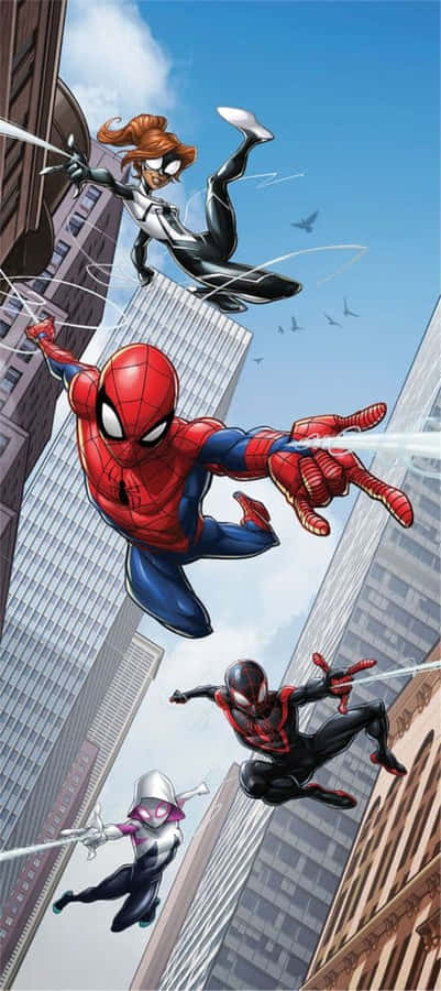 Spectacular Web-slinging Action Wallpaper
