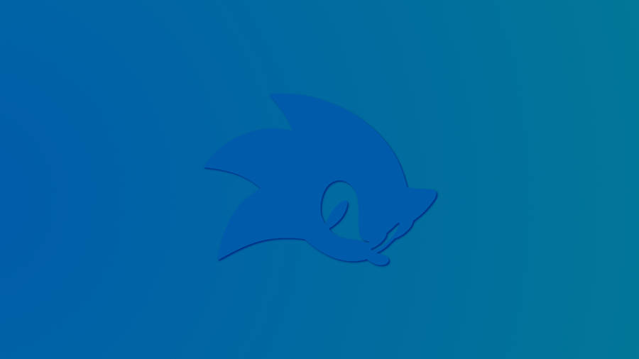 Speed Up Your Life With Blue Sonic. Wallpaper