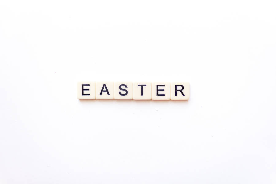 Spell Out Your Easter Wishes With This Easter-themed Scrabble Board! Wallpaper