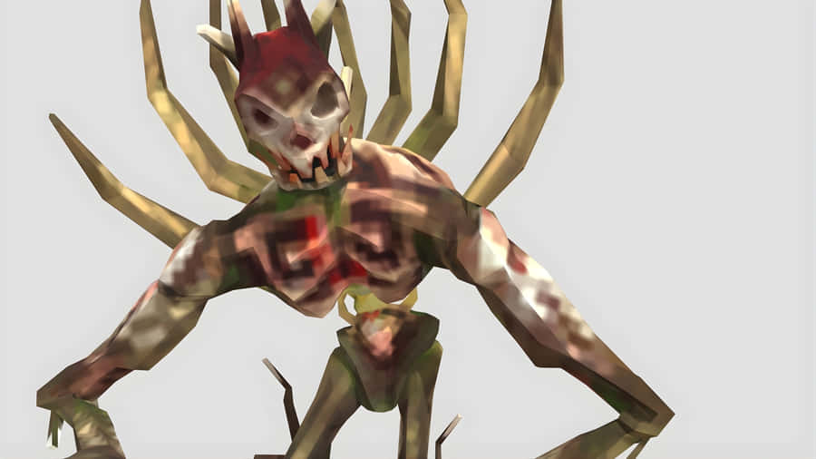 Spider Demon Creature Model Wallpaper