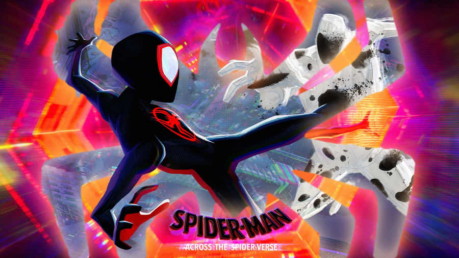 Spider Man Across The Spider Verse Promotional Art Wallpaper