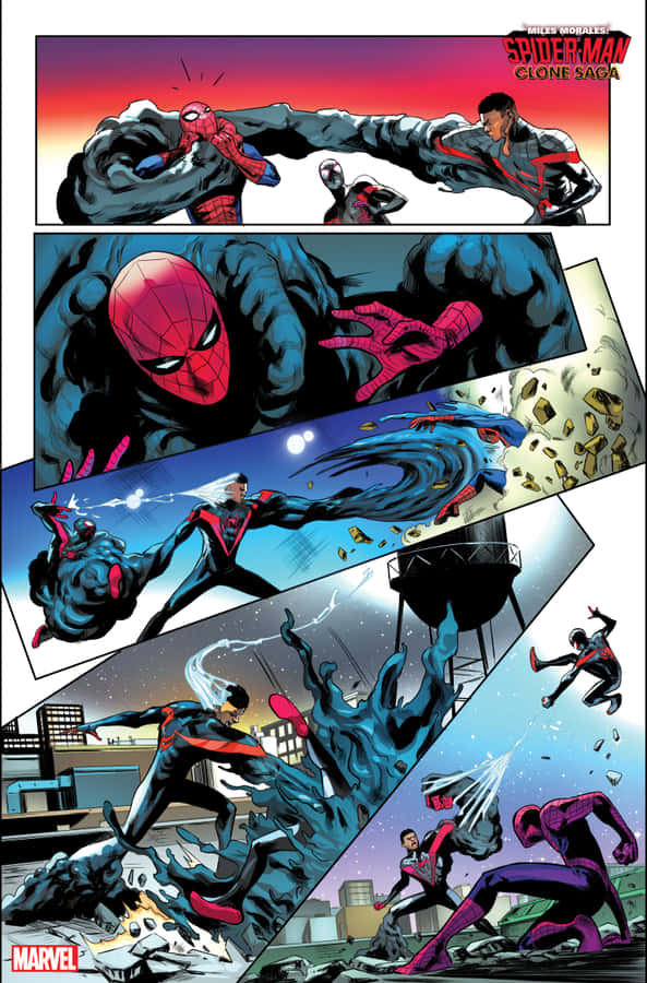 Spider Man Clone Saga Comic Action Wallpaper