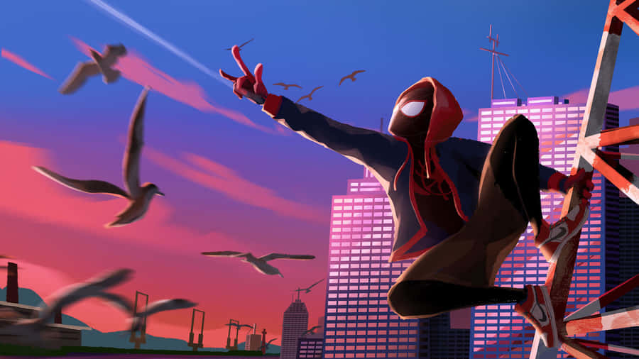 Spider Man Into The Spider Verse Hd Wallpaper Wallpaper