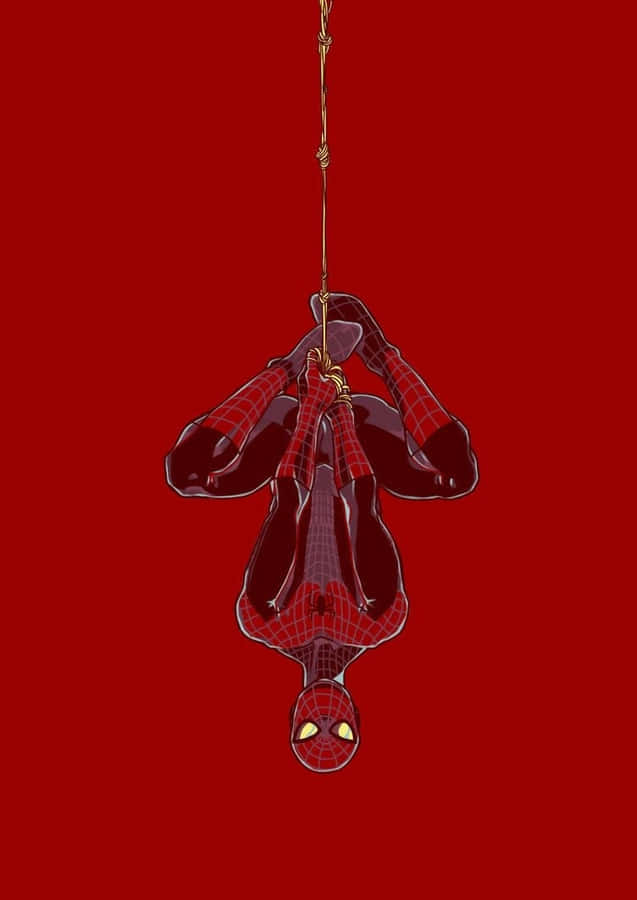 Spider-man Phone Red Aesthetic Wallpaper