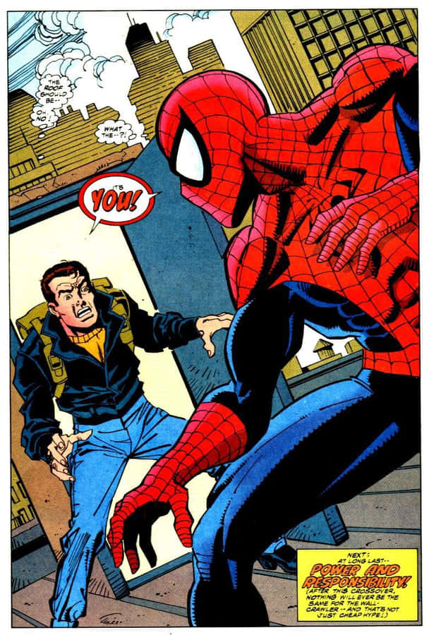 Spider Man Revelation Comic Panel Wallpaper