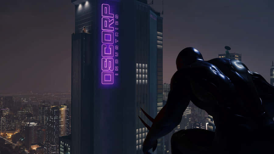 Spiderman Oscorp Building Night Wallpaper