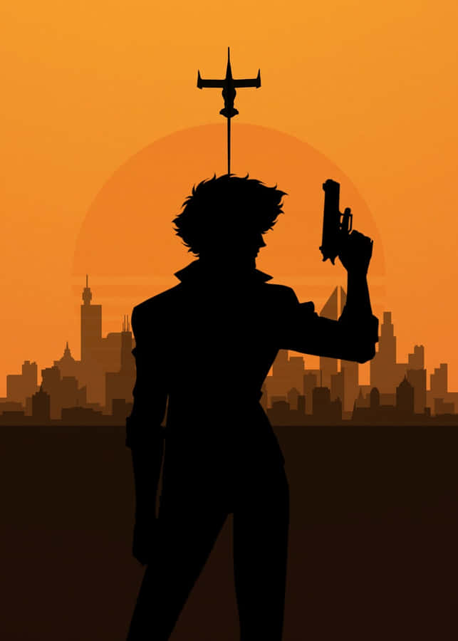 Spike Spiegel Leaning On A Wall Wallpaper